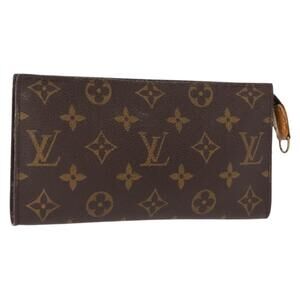 LOUIS VUITTON Monogram Bucket GM Accessory Pouch LV Auth 148775